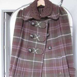 Teenie Weenie Luxury Fuzzy Bear Coat with removable collar